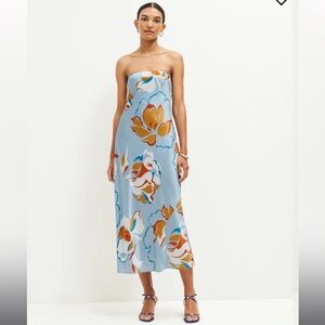 BRAND NEW with tags Reformation Joana Silk Dress